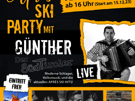 Apres Ski Party mit Günther der Südtiroler