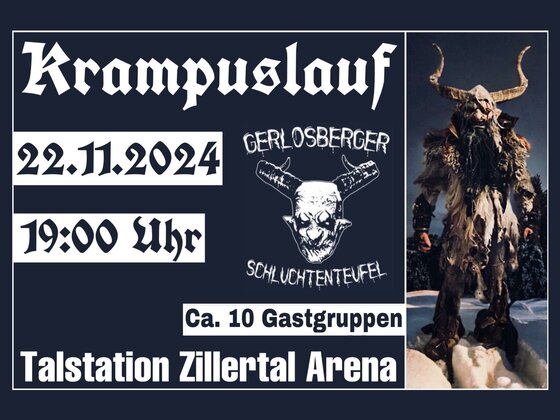 Krampuslauf der Gerlosberger Schluchtenteufel